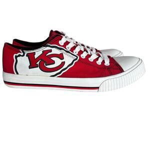 Kansas City Chiefs Foco low top athletic  sneakers Mens sz 9 Novelty red white